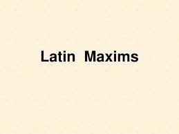 Latin maxims and terms associated with the IPC (Indian Penal Code)