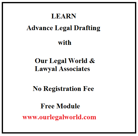 Free Legal Drafting Course Module