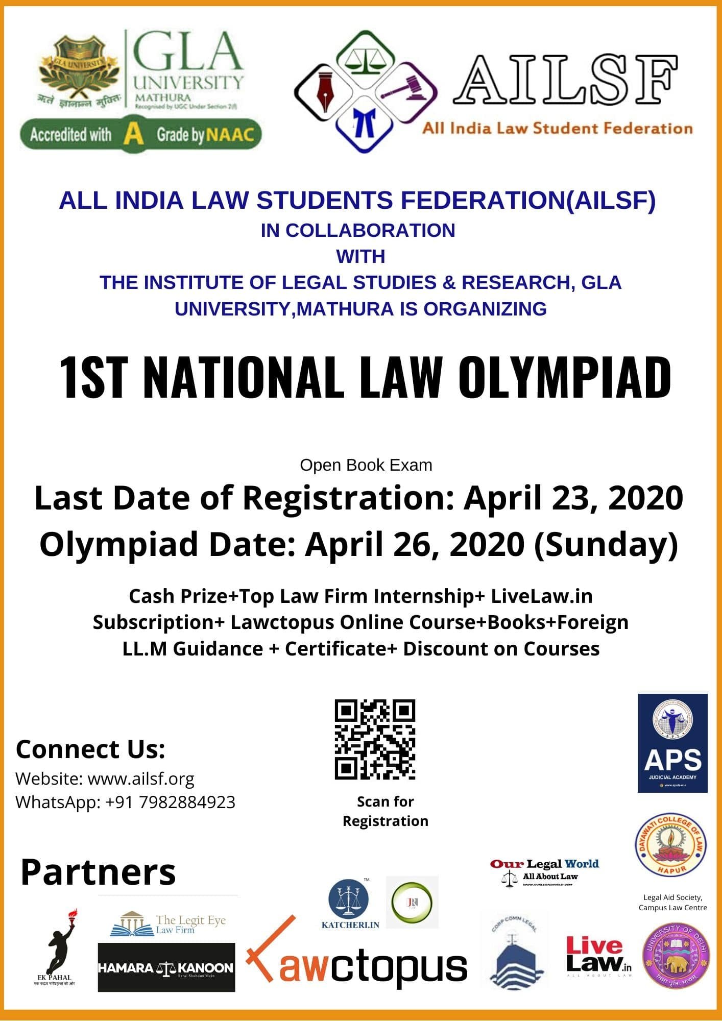 1st National Law Olympiad by All India Law Students Federation: Register Now