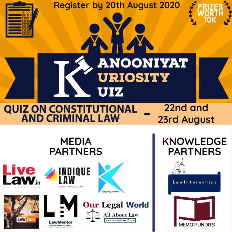 Kanooniyat Kuriosity Kuiz Series: Register by 20th Aug