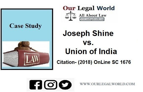 Joseph Shine vs. Union of India Adultery section 497