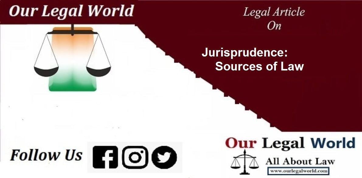 Jurisprudence Source of Law legislation precedent customs