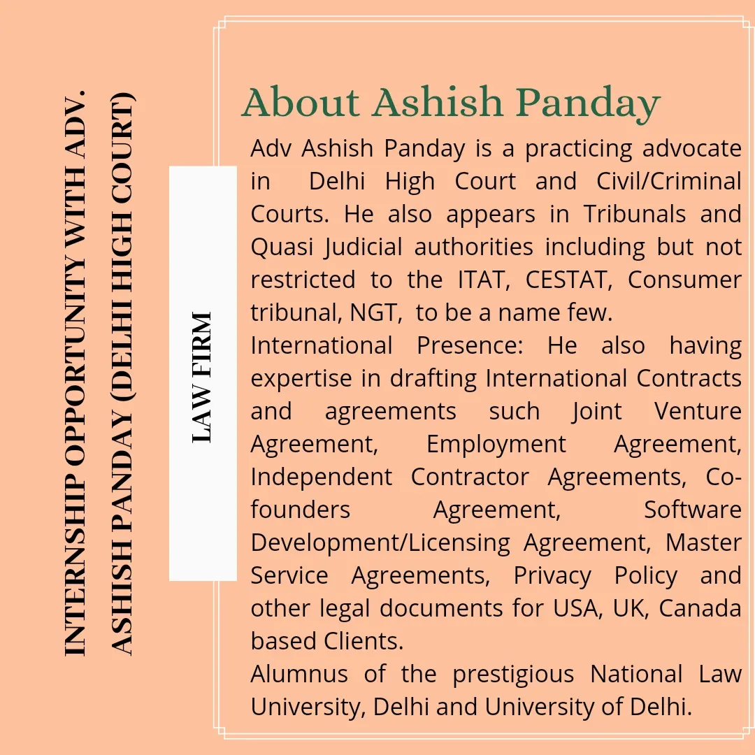 Advocate Ashish Panday ITAT Taxation, IPR