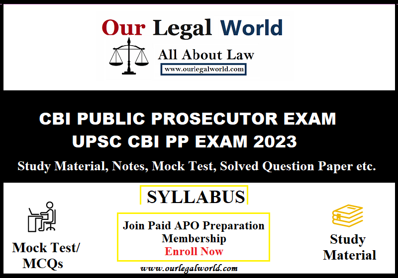 CBI PP 2023 AND APP QUESTION PAPER AND NOTES COURSE