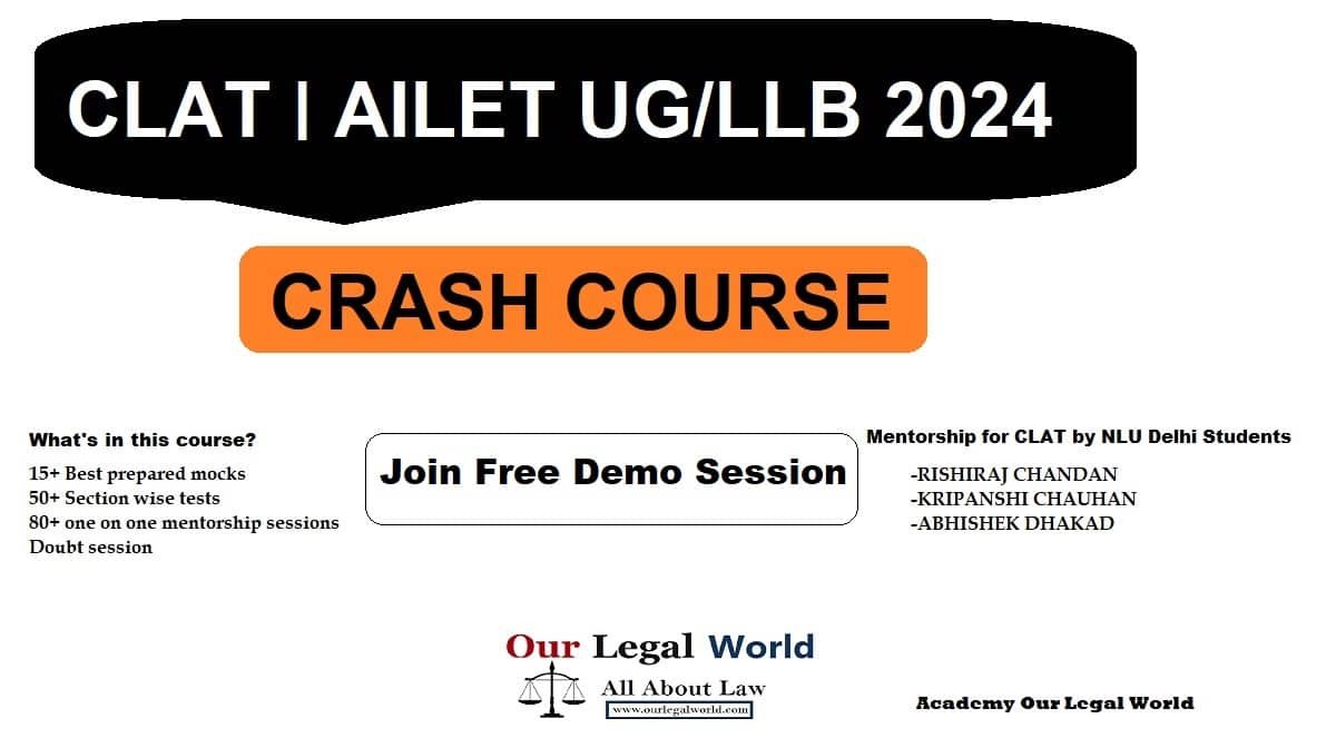 CLAT UG 2024 Crash Course AILET Mock by NLU Delhi Students